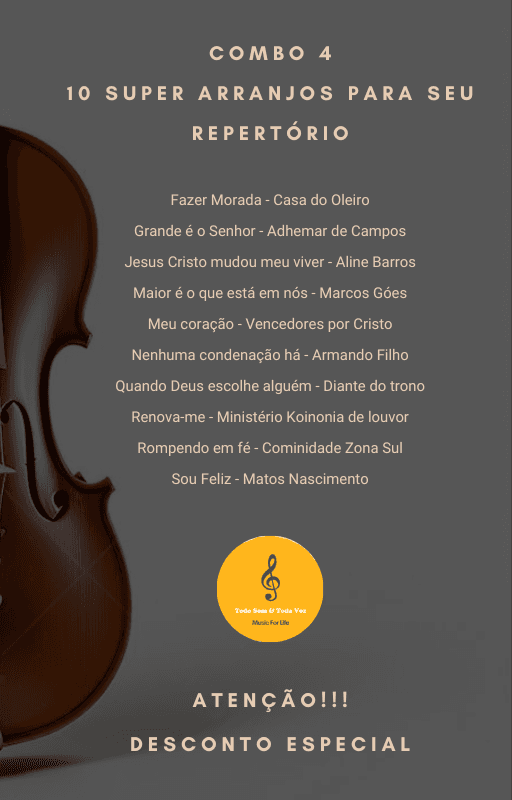 Combo 4 - 10 Partituras para Orquestra - Louvor e Adoração